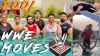 dangerous WWF Moves In Pool  Pool Party pool wwfmoves wwfpoolmoves [upl. by Gavra]