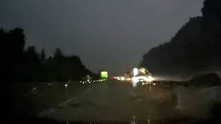 Hydroplaning Car Crash Caught on 70mai Pro 18012020 [upl. by Nytsirk]