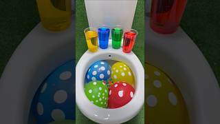 ASMR Toilet vs Rainbow Balloons Coca cola Fanta and Mentos in the Toilet [upl. by Onaivlis639]