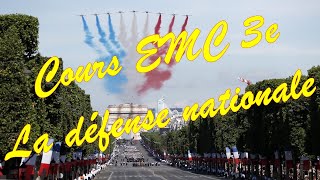 Cours EMC 3e  La défense nationale [upl. by Nelo120]