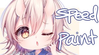 【SpeedPaint】chibi Yuki My oc [upl. by Magbie]