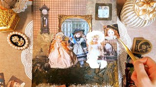 ASMR 남겨진 인형들 Dolls Left Behind  종이소리  dark bgm intro amp outro scrapbooking [upl. by Drahnreb]