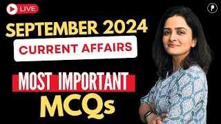 September 2024 Monthly Current Affairs by Parcham Classes  Current Affairs Revision by Richa Ma’am [upl. by Yatnoj]