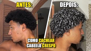 COMO CACHEAR CABELO CRESPO [upl. by Joab59]