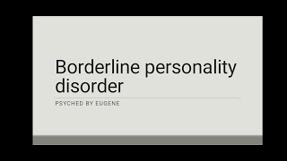 Borderline Personality Disorders part 2 silent PowerPoint Slideshow [upl. by Jeniffer]