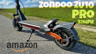 Cheap Amazon EScooter with Fingerprint Unlock amp 32MPH Max Speed  Zondoo ZU10 Pro [upl. by Marchese286]