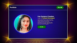 Create A Portfolio Website Using HTML CSS amp JavaScript  Personal Portfolio Website Using HTML CSS [upl. by Brinson]