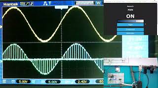 Controle de potênicia AC com PWM e MOSFET  Análise do formato de onda  ESP8266  Arduino [upl. by Rozalie588]