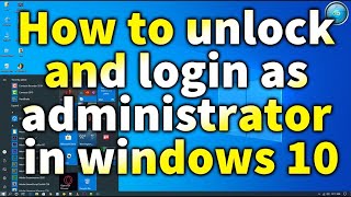 How to login as administrator in latest windows 10 [upl. by Iong]