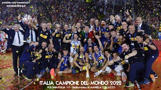 ITALVOLLEY CAMPIONE DEL MONDO 2022  POLONIAITALIA 13  Radiocronaca Manuela Collazzo Radio Rai [upl. by Pinckney]