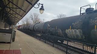 A pair of Great Lakes Central SD35 moving a local Durand Michigan 11124 [upl. by Llezniuq]