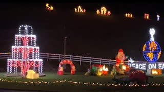 Christmas Lights Display on Aarons Fork Road near Elkview Wv [upl. by Pierette]