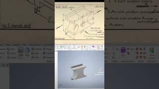 Day 2 of completing a drawing textbook cad engineering solidworks autodesk drawing dailyvlog [upl. by Neuburger]