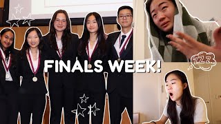 FINALS WEEK OR MY FINAL WEEK  VLOGMAS WEEK 2 college vlog studying business competition [upl. by Chlori]