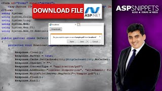 Download File in ASPNet using C [upl. by Ivad]