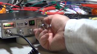 Icom ICB1050 UK 2781 band CB radio Mobile On the air test [upl. by Narag]