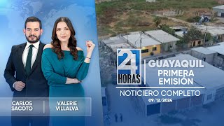 Noticiero de Guayaquil Primera Emisión 09122024 [upl. by Jarred]