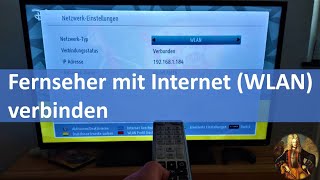 Fernseher mit Internet WLAN verbinden [upl. by Lymann]