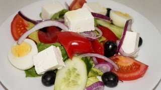 Recette de la salade grecque [upl. by Ramiah]