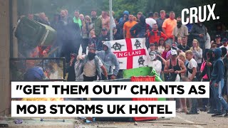 UK Rioters Vandalise Holiday Inn Express Chant quotGet Them Outquot As AntiImmigration Violence Spreads [upl. by Gyasi]