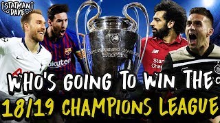 My 201819 Champions League SemiFinal amp Final Predictions  Spurs vs Ajax Liverpool vs Barcelona [upl. by Eanahs]