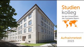 Studienkolleg München Aufnahmetest 2023  Вступительные экзамены в ШК Мюнхен 2023 [upl. by Novej]