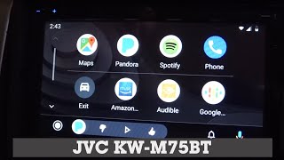 JVC KWM75BT Display and Controls Demo  Crutchfield Video [upl. by Violante]