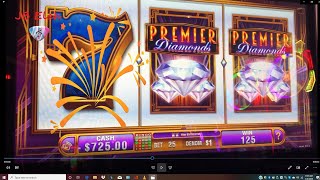 Premier Diamonds Jackpot MAX BET VGT Slots Choctaw amp Winstar Play JB Elah Slot Channel How To USA [upl. by Yerffeg451]