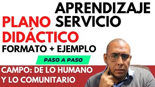 Aprendizaje SERVICIO  EJEMPLO de planeación por proyectos Plano didáctico de la NEM [upl. by Rodama68]