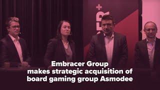 Embracer Group intends to make a strategic acquisition of leading board gaming group Asmodee [upl. by Malliw]