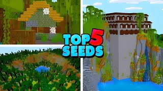 Top 5 Crazy Seeds For Minecraft PEBE 121  Top 5 Seeds for Minecraft Pe [upl. by Sedgewinn]