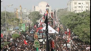 🔴Live  Karachi Juloos  Nishter Park to Kharadar  10th Muharram 1445H  Juloos Imam Hussain as [upl. by Haisi]