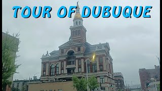 TOUR OF DUBUQUE IOWA  Downtown and River Bridge  travel tourist travelvlog city cool [upl. by Rudolfo]