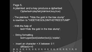 fairplay cipher with matlab [upl. by Ewolram]