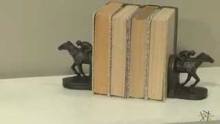 Double Horseshoe Jockey Bookends  Product Review Video [upl. by Odnumde]