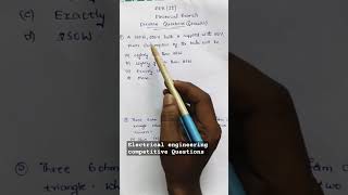 Junior Engineer Electrical Circuits MCQs [upl. by Noorah]