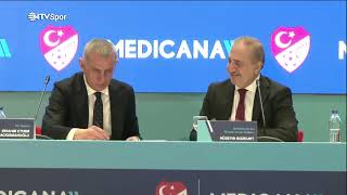 TFF  Medicana Sponsorluk Anlaşması TFF Başkanı İbrahim Hacıosmanoğlunun Açıklamaları [upl. by Rolanda]