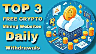 Top 3 Free Cloud Mining Websites  Best 3 Free Bitcoin Mining Websites  Zero Investment Sites 2024 [upl. by Ykcul]