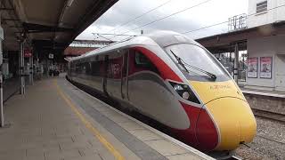 LNER Azuma Class 801 217 Departure York for Edinburgh Waverley [upl. by Narok533]