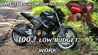 MT15 modify 100 rs mt15 modifications bikemodification bikenewvideo [upl. by Yllatan]