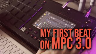 How Make Beat on Akai MPC Beta 30  mpclive mpcbeta [upl. by Alrats]