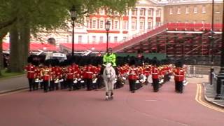 Trooping the Colour rehearsal May 2012  march off [upl. by Cohette522]