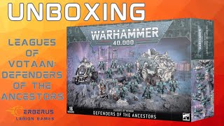 Leagues of Votaan Christmas Box Unboxing  Defenders of the Ancestors [upl. by Graehme]