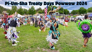 PiUmSha Treaty Days Powwow 2024  Stunning Dances amp Regalia [upl. by Tallbott]