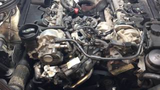 2009 Mercedes E320 Bluetec intake manifolds and oil cooler PART 1 [upl. by Simonetta635]