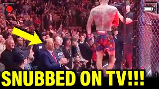 Watch Trump GET SNUBBED by UFC STAR on LIVE TV [upl. by Annaihs640]