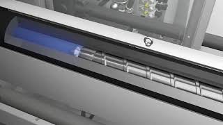 Working principle of the inline injection and plasticizing unit on a GX machine [upl. by Imer]