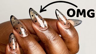 ONGLES EN GEL EXTENSIONS CHABLON  EFFET RÉTRO [upl. by Yliak]