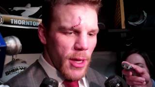 Mar 29 2011 Shawn Thornton Bruins NHL Blackhawksflv [upl. by Hauser]