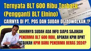 BLT 600 RIBU TERNYATA DICAIRKAN DI PT POS DAN DIJADWALKAN PENCAIRANNYA APAKAH KPM BPNT DAPAT BLT 600 [upl. by Anaerol]